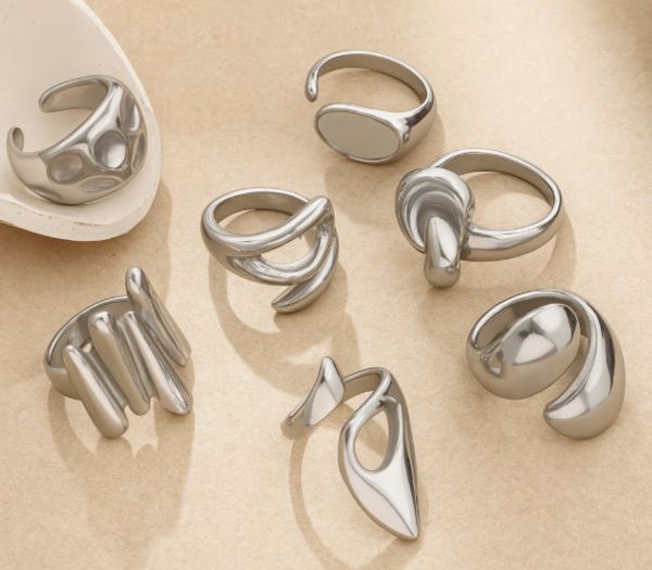 Chunky Silver Rings
