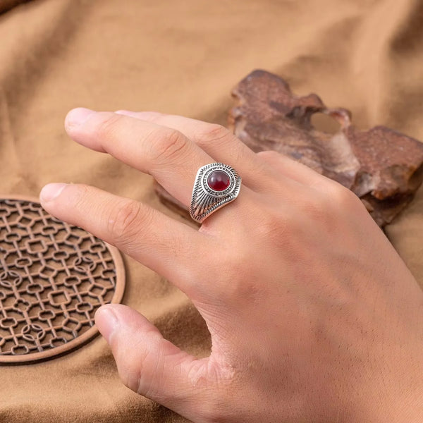Vintage Ruby Charm Ring