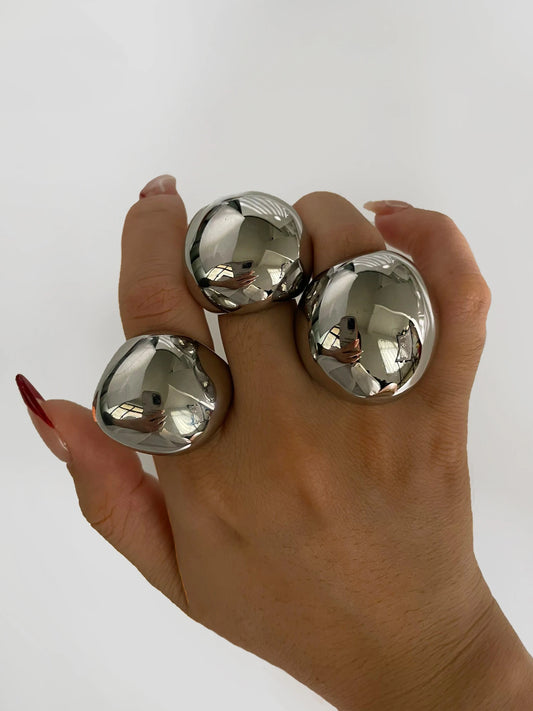 Silver Chunky Ring