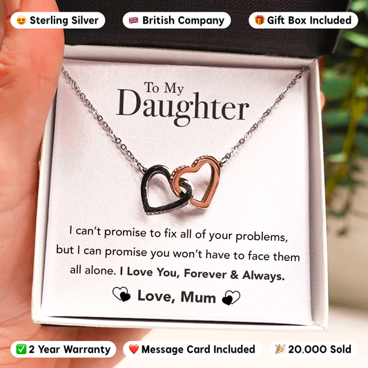 Daugther Unbreakable Bond Heart Necklace