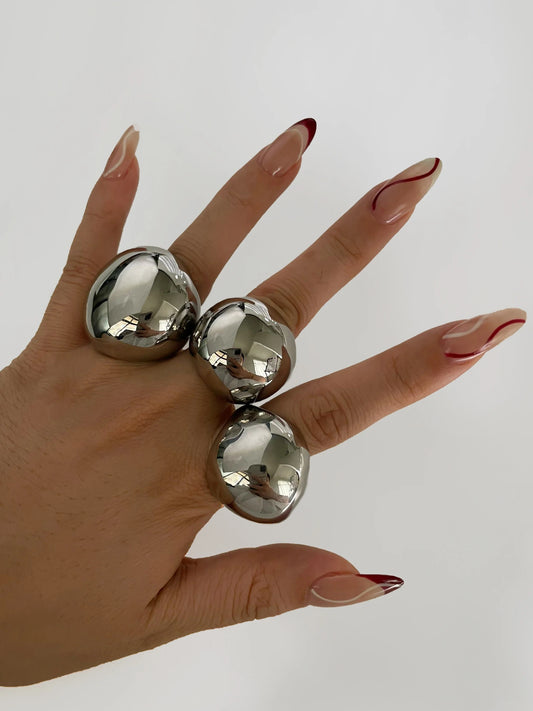 Silver Chunky Ring