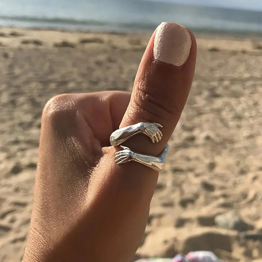 The Hug Ring - Sterling Silver