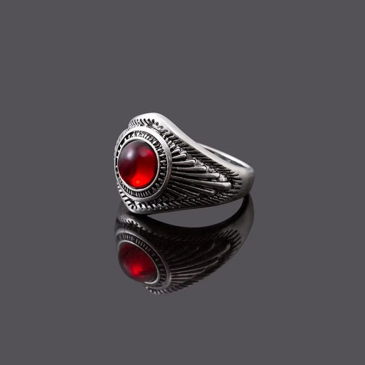 Mens ruby ring vintage